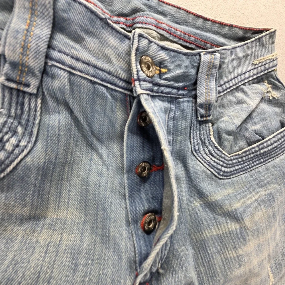 Diesel Jeans Mens 30x34 Blue Hippix Carpenter Flap Pocket Button Fly Italy 00710